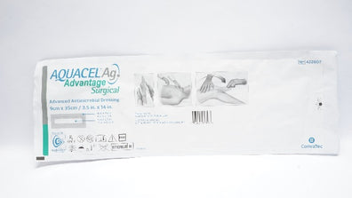 ConvaTec 422607 Aquacel Ag Advanced Antimicrobial Dressing 3.5 x 14inch
